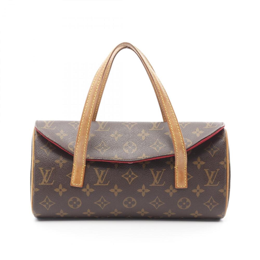 Louis Vuitton Sonatine Monogram Handbag Canvas Leather Brown